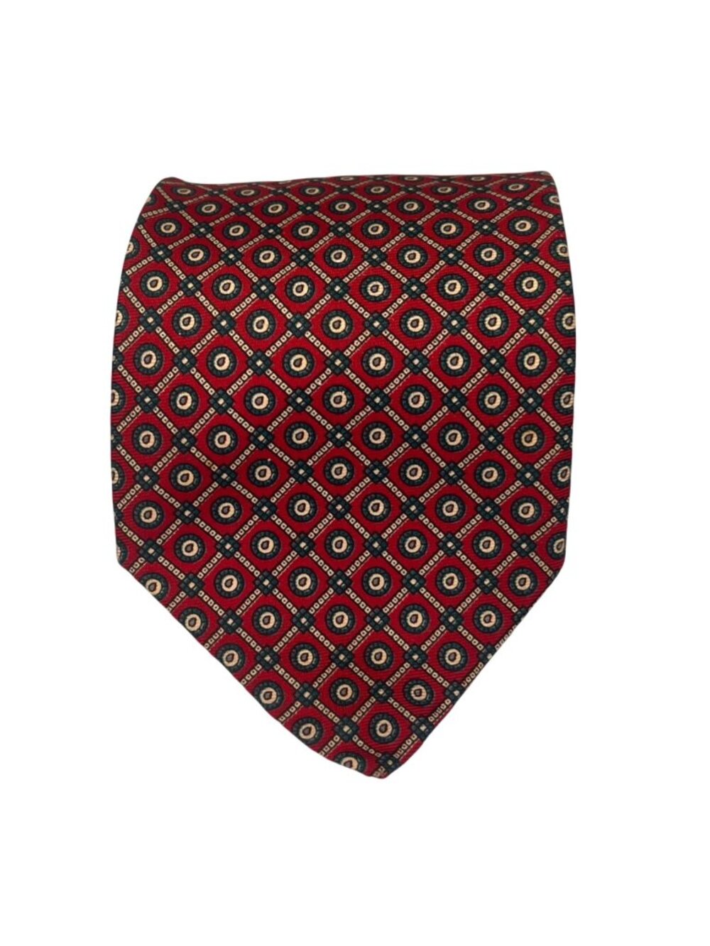 Gant Men's Red Patterned Silk Necktie